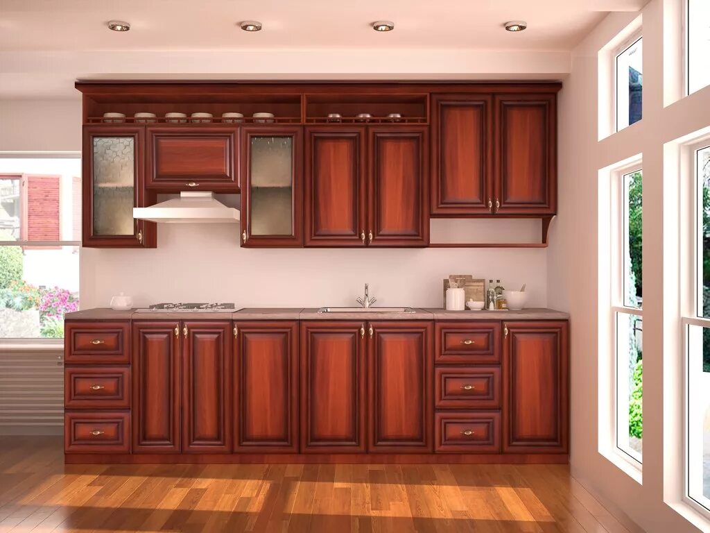 Кухонный гарнитур селена ставрополь фото Кухня Селена 3 м. № 77.3 Орех патина (Глория) - Мебель Милана Заказ без предопла