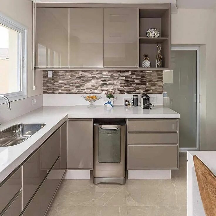 Кухонный гарнитур серо бежевый фото New The 10 Best Photography (with Pictures) - Cozinha nos tons que amamos #decor