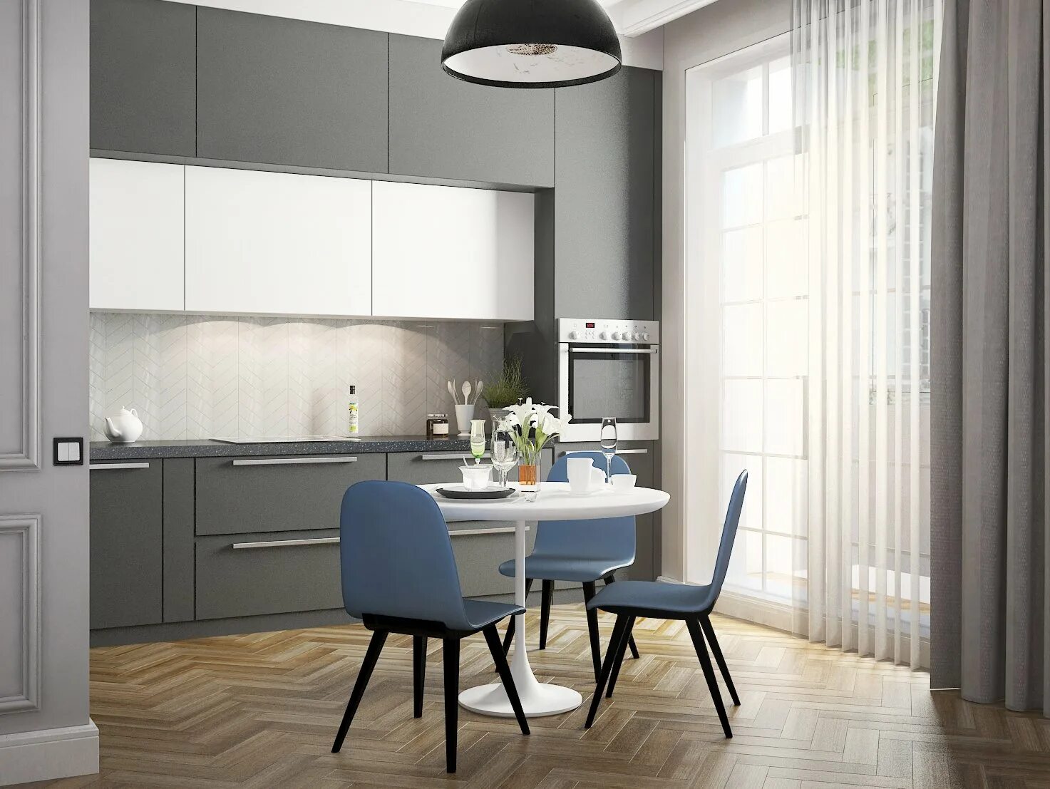 Кухонный гарнитур серого цвета в интерьере Серая кухня в интерьере - оттенки и цвета в дизайне +60 фото