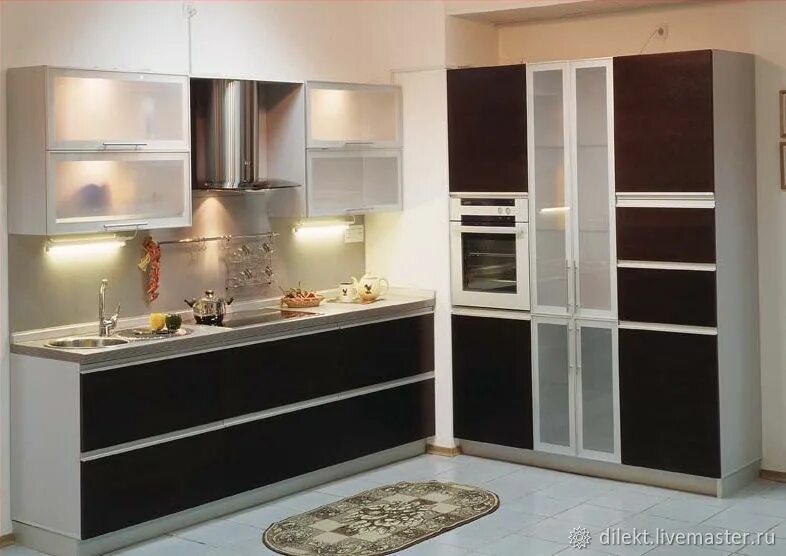 Кухонный гарнитур шкафы фото Кухня из мдф в стиле модерн "Люба 6" в интернет-магазине Ярмарка Мастеров по цен