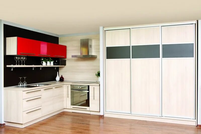 Кухонный гарнитур шкафы фото Шкафы купе на кухню Советы от специалистов РИОКА Дзен