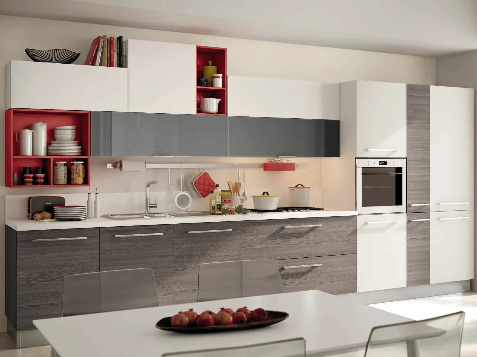 Кухонный гарнитур смотреть фото бесплатно Итальянская кухня SWING 09 фабрики LUBE - Ital-Collection