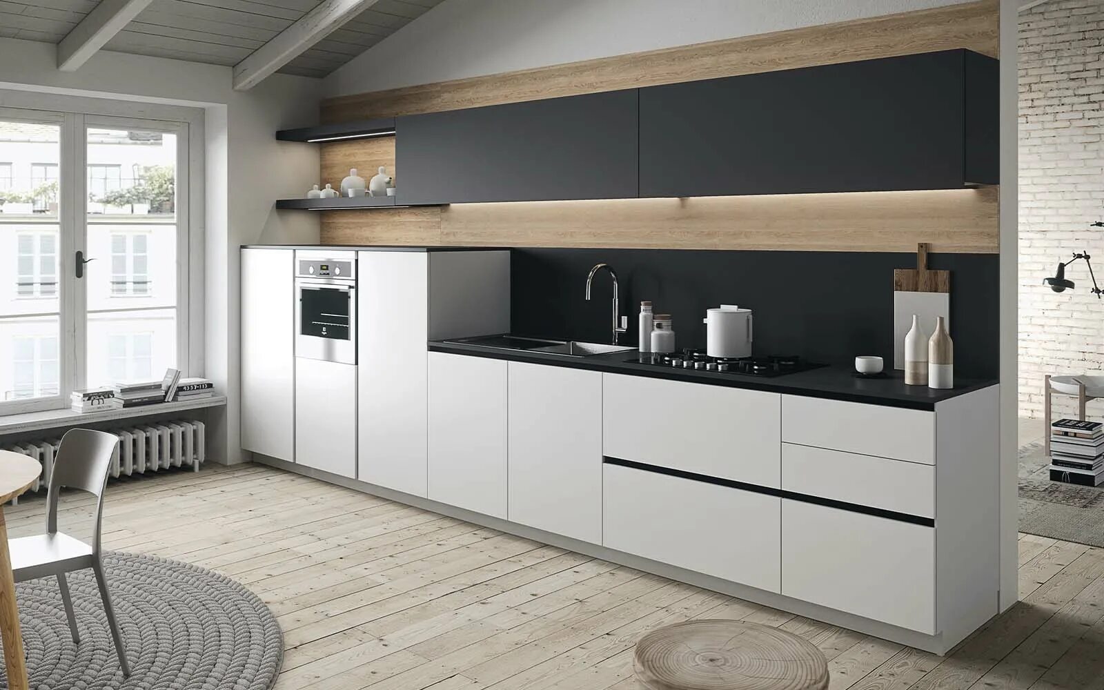 Кухонный гарнитур современный дизайн Кухня First Itacom