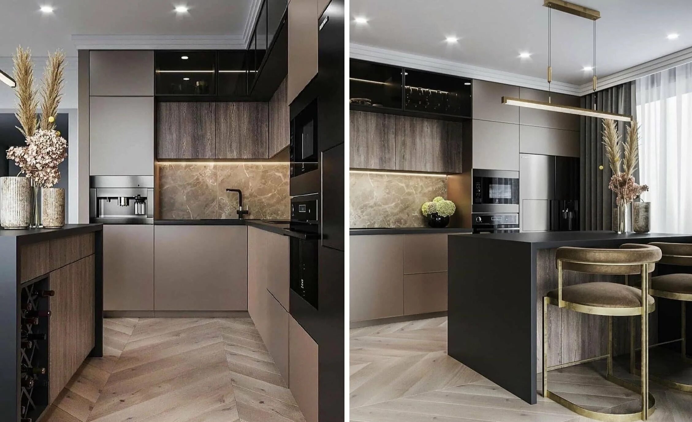 Кухонный гарнитур современный дизайн 2024 Кухня под заказ в ЖК "Bolshevik (Большевик)" в Москве