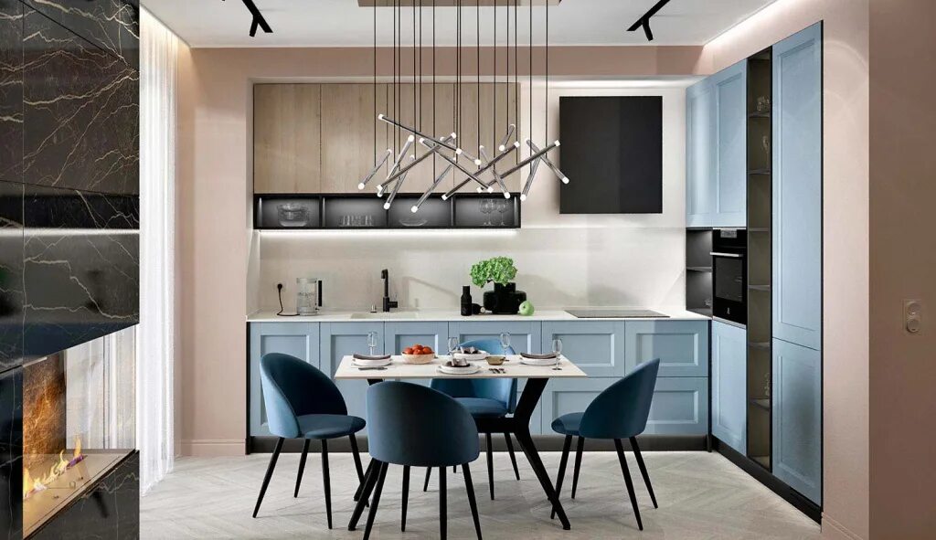 Кухонный гарнитур современный дизайн 2024 Дизайн кухни 2023: модные идеи и тренды, 80 фото