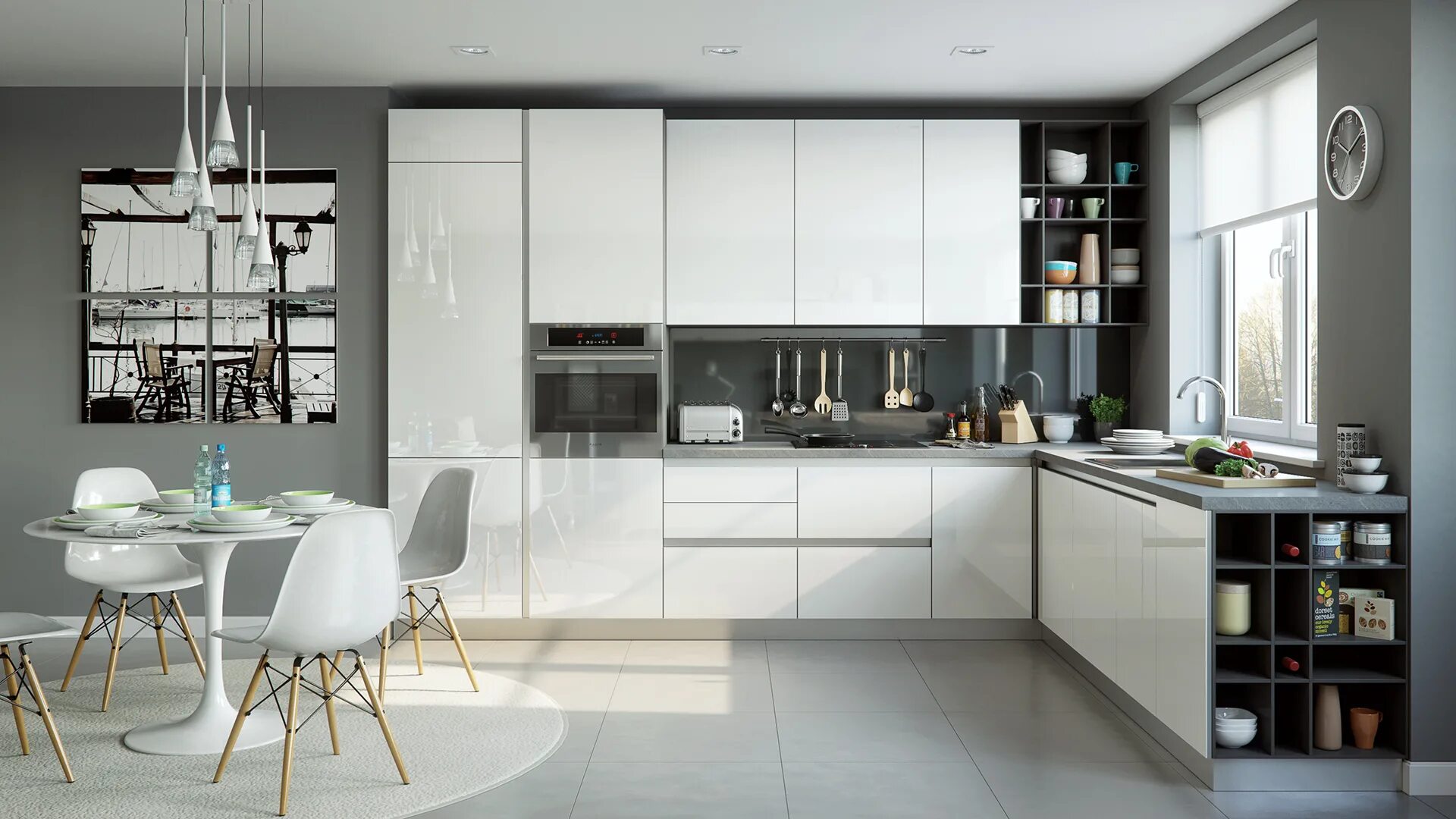 Кухонный гарнитур современный дизайн Мурано