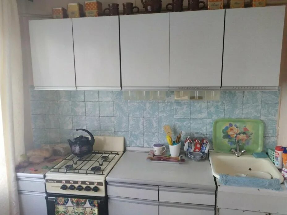 Кухонный гарнитур ссср фото Кухонный гарнитур, дсп, пластик, СССР, 1960-1980 гг. стоимостью 2400 руб.