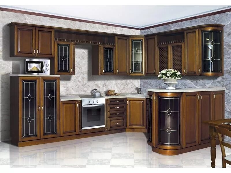 Кухонный гарнитур ставрополь фото цены Кухонный гарнитур угловой Пальмира / Мебельная фабрика "Прометей", г. Ставрополь