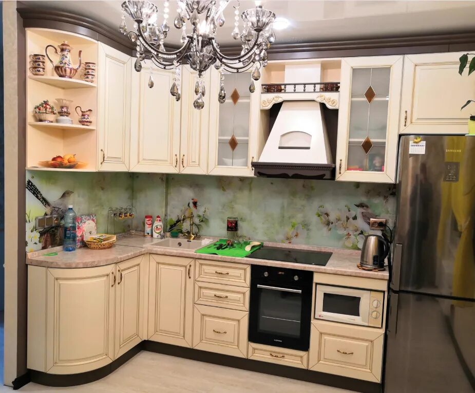 Кухонный гарнитур стерлитамак фото цена Дизайн угловой кухни в классическом стиле: особенности интерьера и дизайнерские 