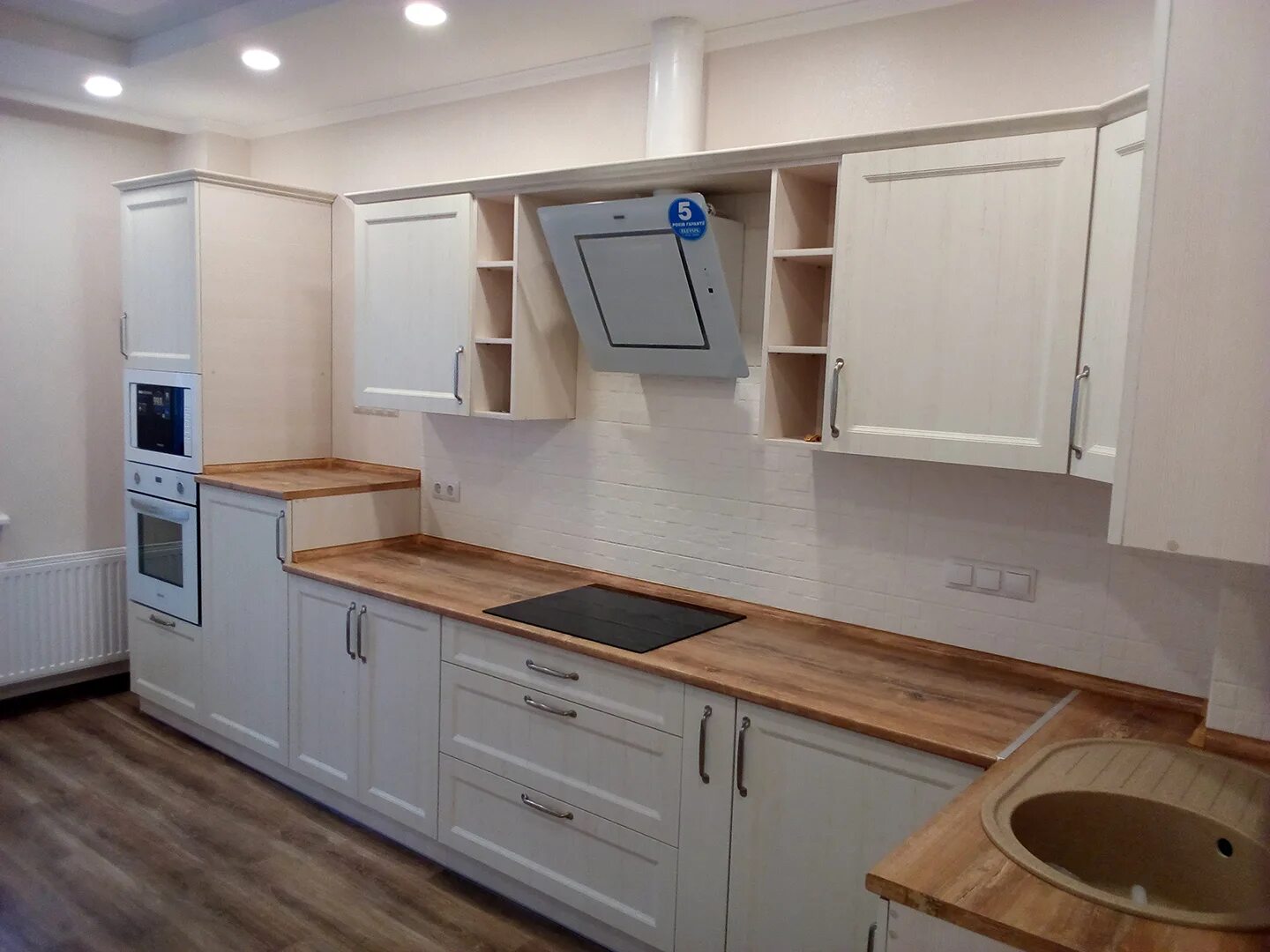 Кухонный гарнитур столешница под дерево фото Купить Кухня МДФ в пленке № 96 Мебель Просто