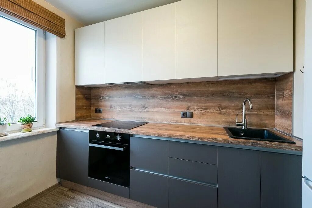 Кухонный гарнитур столешница под дерево фото Сканди, мебель на заказ, Белогорская ул., 21, Кемерово - Яндекс Карты