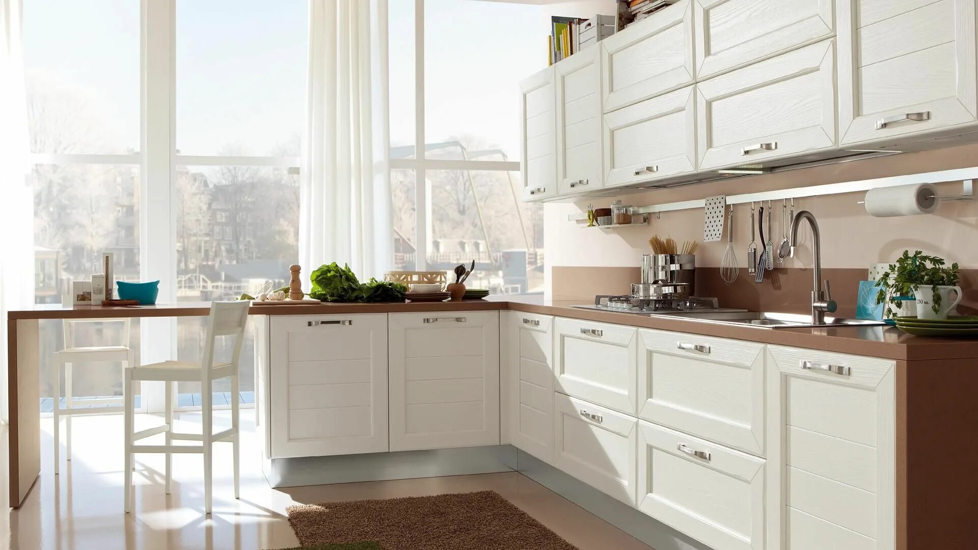 Кухонный гарнитур светлого цвета фото Claudia - Cucine Classiche - Cucine Lube (con immagini) Progetti di cucine