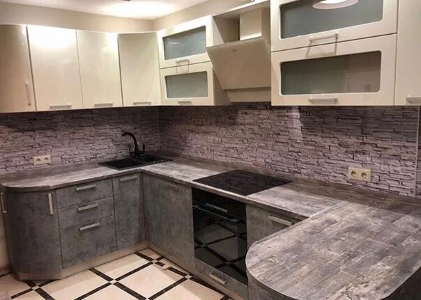 Кухонный гарнитур цвет бетон фото Кухни наших клиентов - Фотография 52 из 80 ВКонтакте