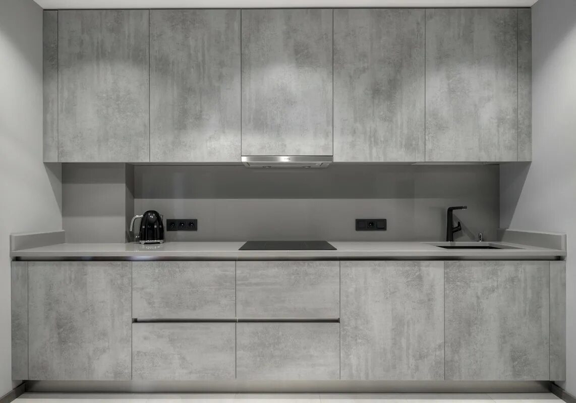 Кухонный гарнитур цвет бетон фото TSS - Италия - Каталог работ - Future Kitchen - Кухни и Шкафы на заказ