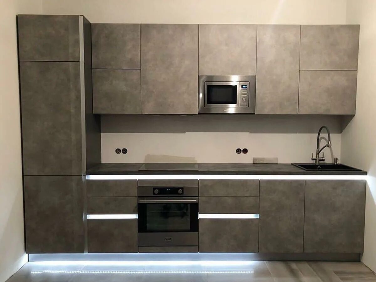 Кухонный гарнитур цвет бетон фото Кухни на заказ ТисМебель купить в Москве недорого от производителя - ТисМебель п