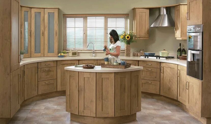 Кухонный гарнитур цвет дерева фото Natural-Oak-Kitchen Tuscan kitchen design, Kitchen fittings, Tuscan kitchen