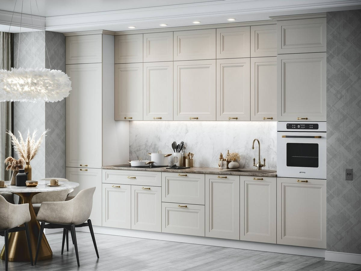 Кухонный гарнитур цвет тирамису фото Купить кухню Стелла, цвет арт. 70218 - 140835 руб.