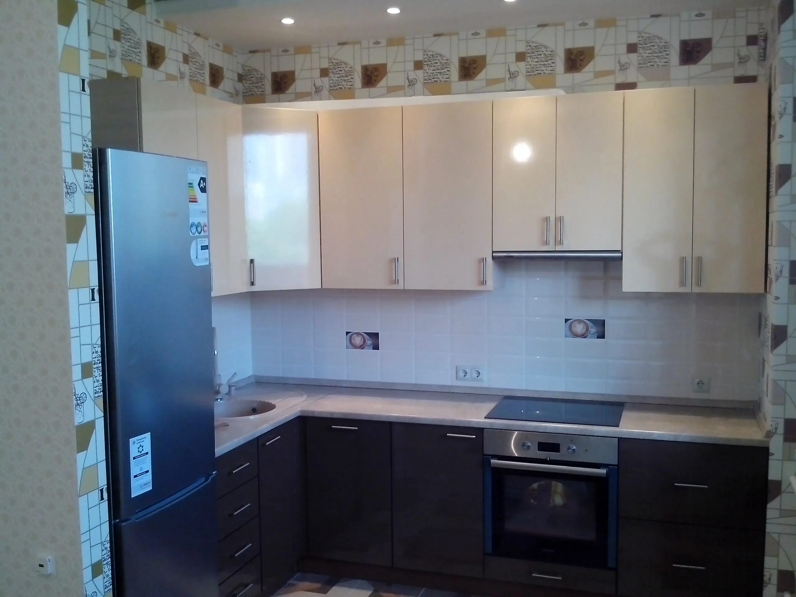 Кухонный гарнитур цвет тирамису фото Кухня МДФ 20.2