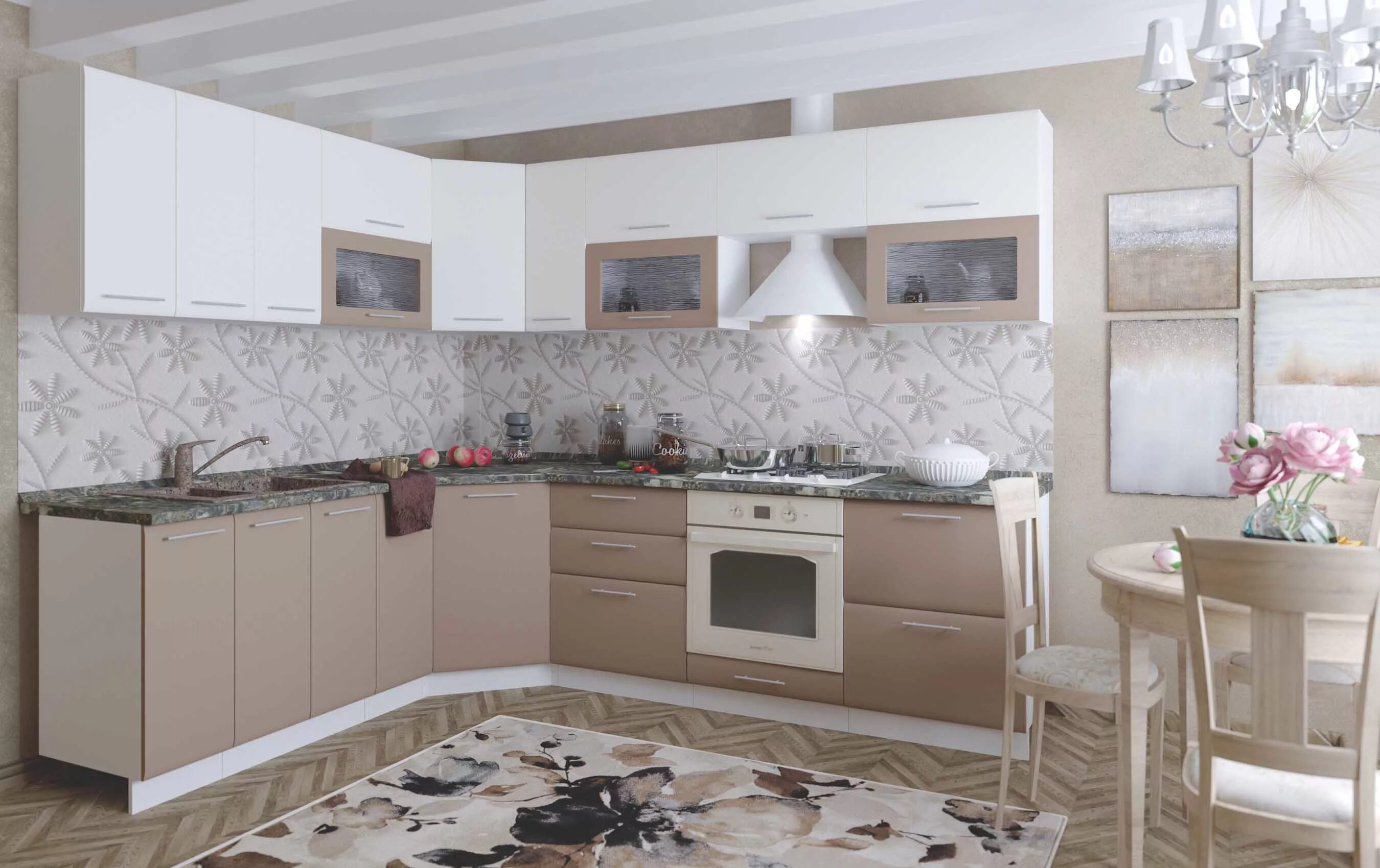 Кухонный гарнитур цвет тирамису фото Кухонный гарнитур Люкс купить недорого Мебель54 в Новосибирске