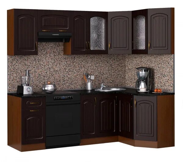 Кухонный гарнитур цвет венге фото Кухонный гарнитур Мегаэлатон Кухонный гарнитур МегаЭлатон Лиана Флорида МДФ 2,3х
