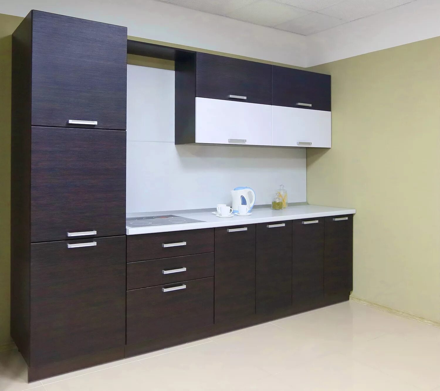 Кухонный гарнитур цвет венге фото Кухонная мебель цвета венге (много фото) - buildpix.ru
