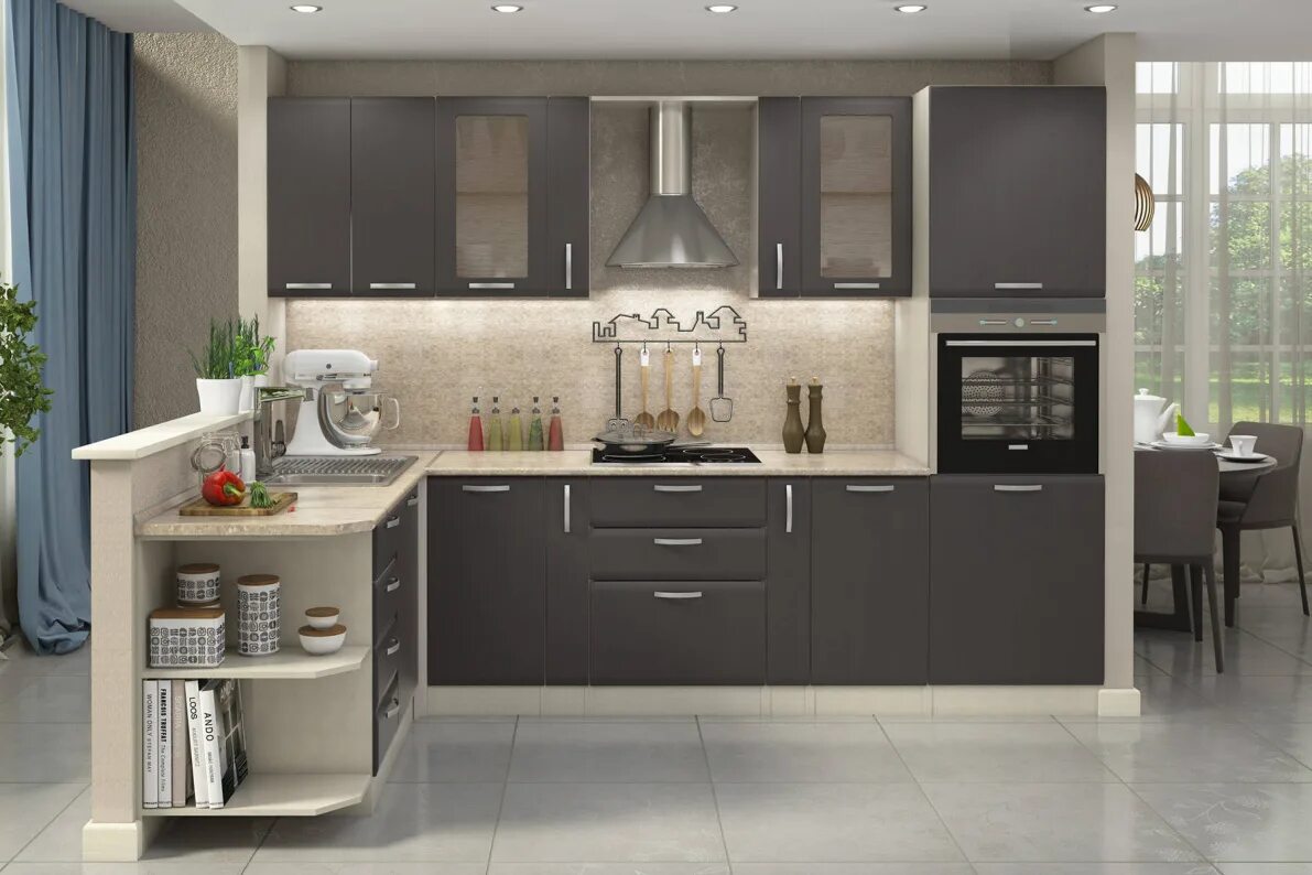 Кухонный гарнитур цвет венге фото Модульная система Аура купить в Москве по цене 56 370 ₽ руб., доставка по всей Р