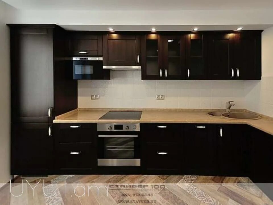 Кухонный гарнитур цвет венге фото Кухонный гарнитур венге фото Molot-Club.ru