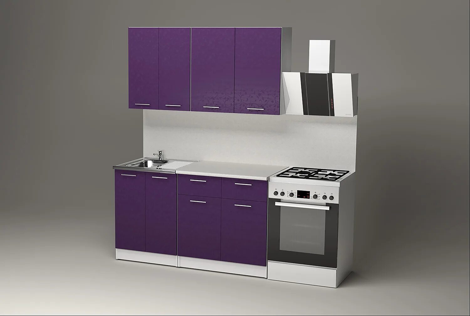 Кухонный гарнитур уфа недорого фото Кухонный гарнитур Эвелина медиум 1400 мм - купить с доставкой, цена в Первый Гип