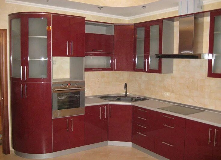 Кухонный гарнитур углом фото Pin su casa