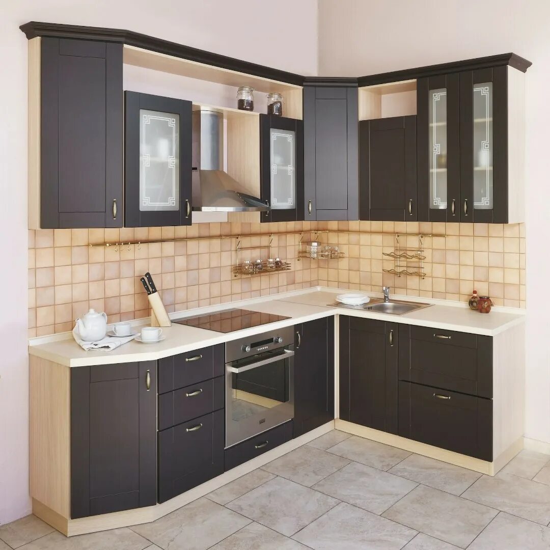 Кухонный гарнитур угловой 2024 фото Кухня Гуараи купить по цене 300 890 руб. с профессиональной сборкой и доставкой 