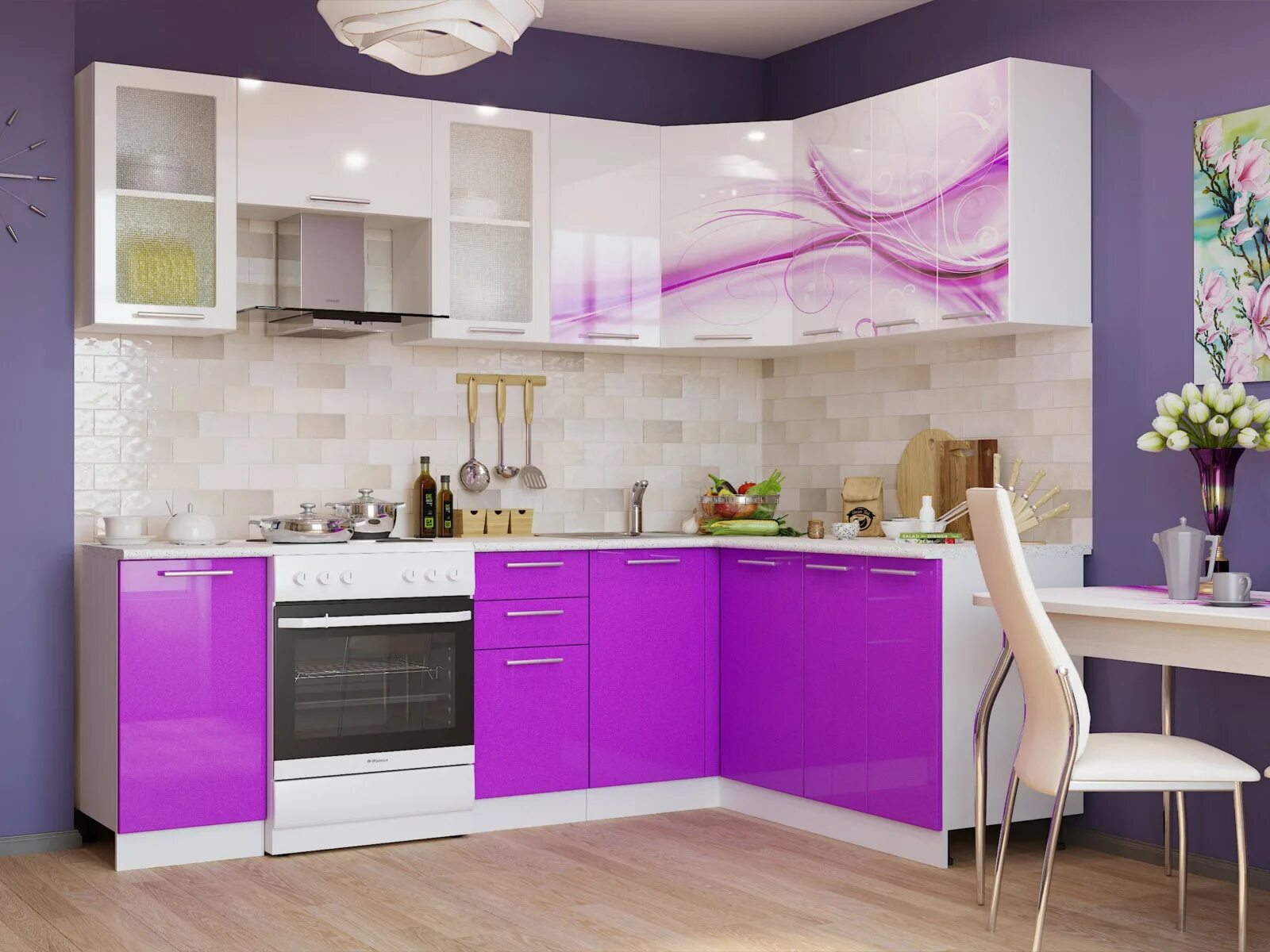 Кухонный гарнитур угловой 2024 фото Кухонный гарнитур угловой Риал К-94 2400х1600 - купить в Нижневартовске на Варто