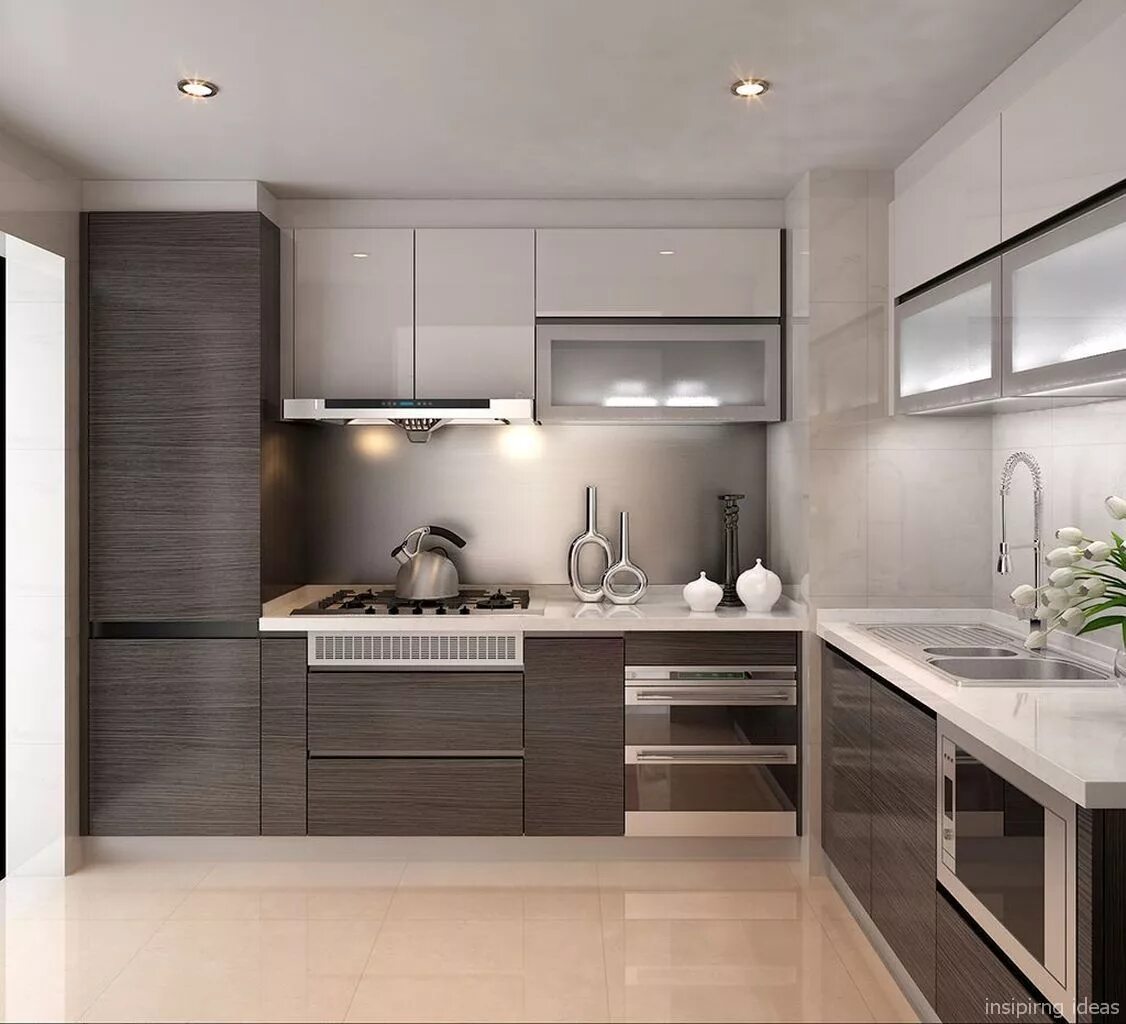 Кухонный гарнитур угловой современный дизайн красивый фото Room a Holic Contemporary kitchen design, Kitchen interior design modern, Luxury