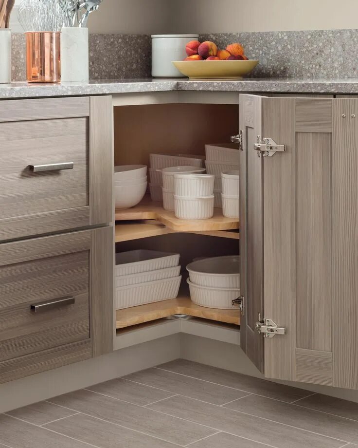 Кухонный гарнитур угловых шкафов фото 16 Small Kitchen Storage Ideas for a More Efficient Space Corner kitchen cabinet