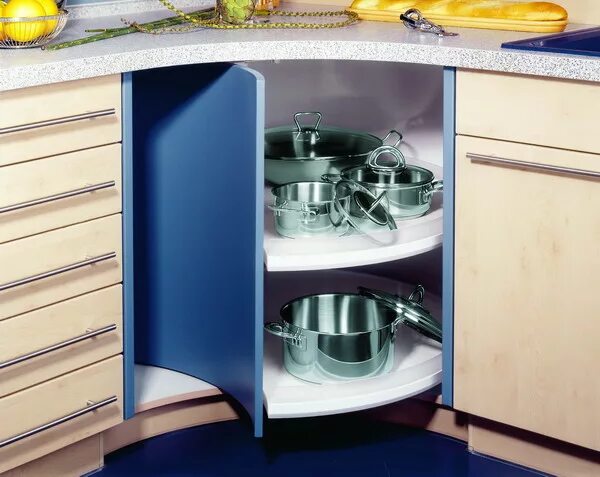 Кухонный гарнитур угловых шкафов фото Карусель для кухни в нижний шкаф: для верхнего углового кухонного шкафа