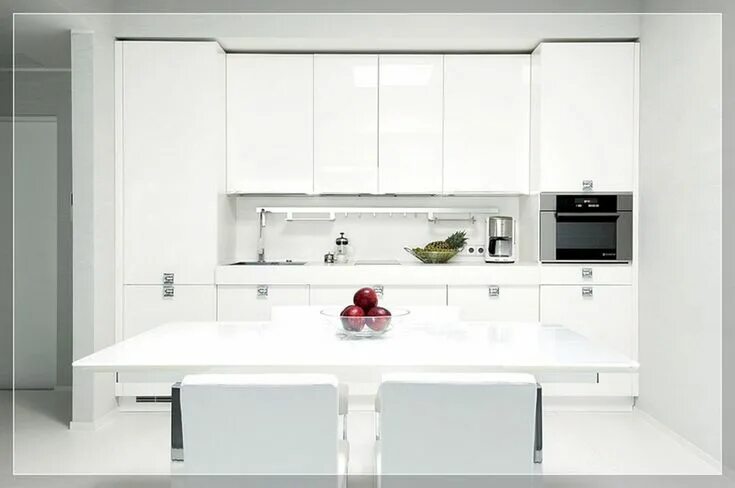 Кухонный гарнитур в белом стиле фото 20+ Incredible Small White Kitchen Design Ideas For Stunning Kitchen White moder
