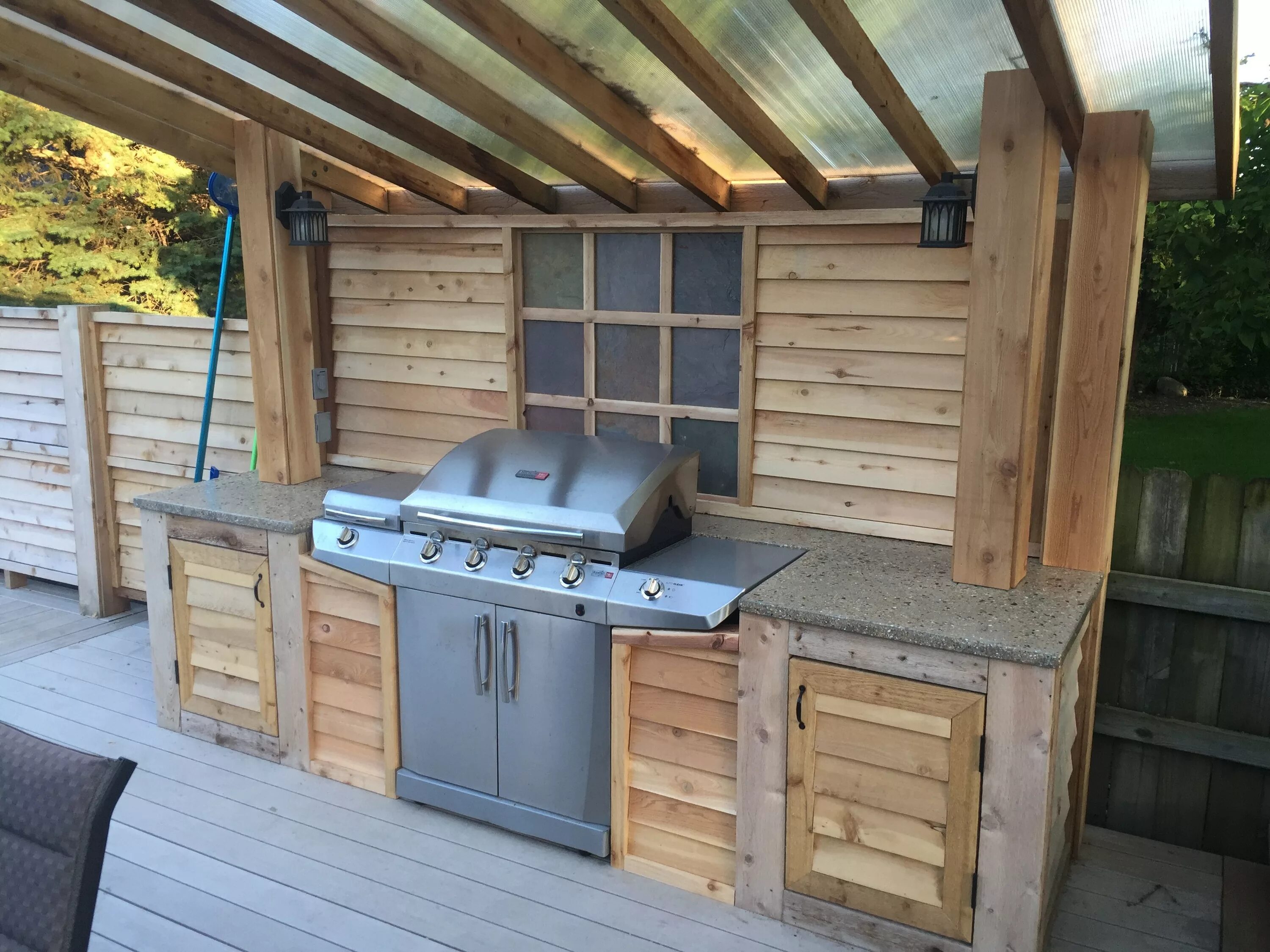 Кухонный гарнитур в беседку своими руками Outdoor Kitchen Grill Station