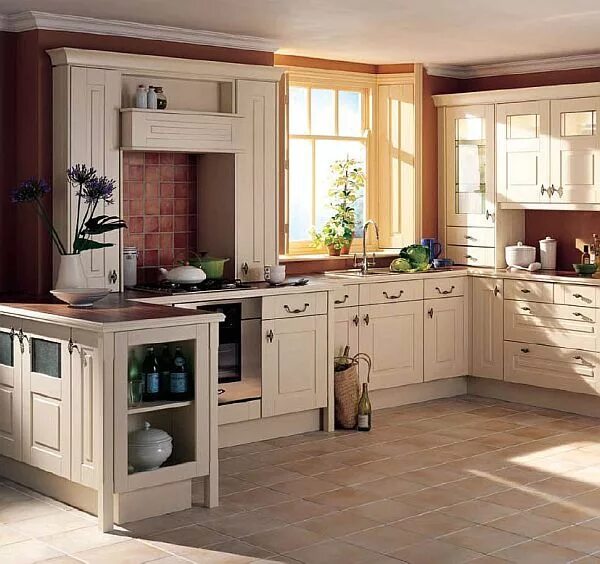 Кухонный гарнитур в частном доме фото Country Style Kitchen - Traditionally Modern Kitchen cabinet styles, Country kit