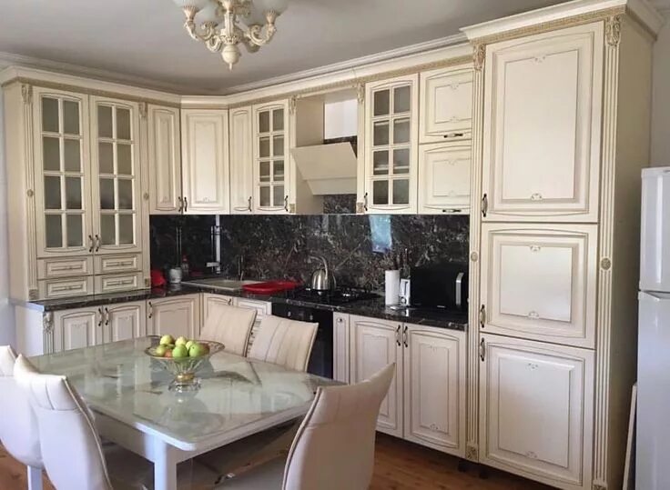 Кухонный гарнитур в чечне фото и цены Кухня Арина Производство: Ставрополь Размер: 390/190 Цена 68.000 ✅ -------------