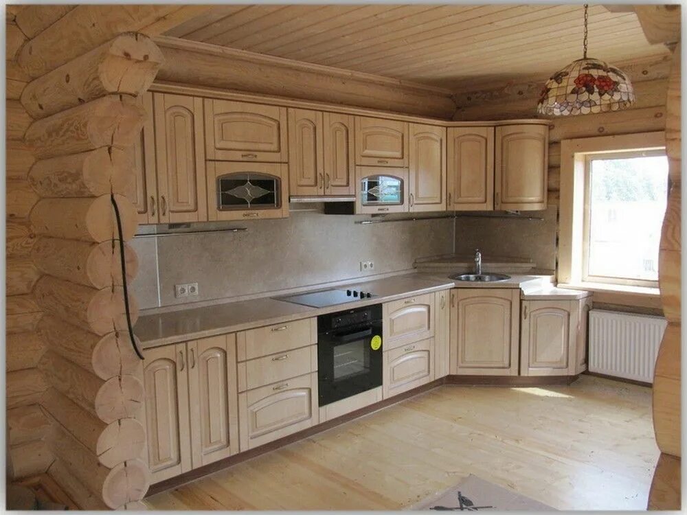 Кухонный гарнитур в деревянном доме фото Кухни выполненные фасадами МДФ. Образцы кухонь Kitchen, Kitchen cabinets, Home d