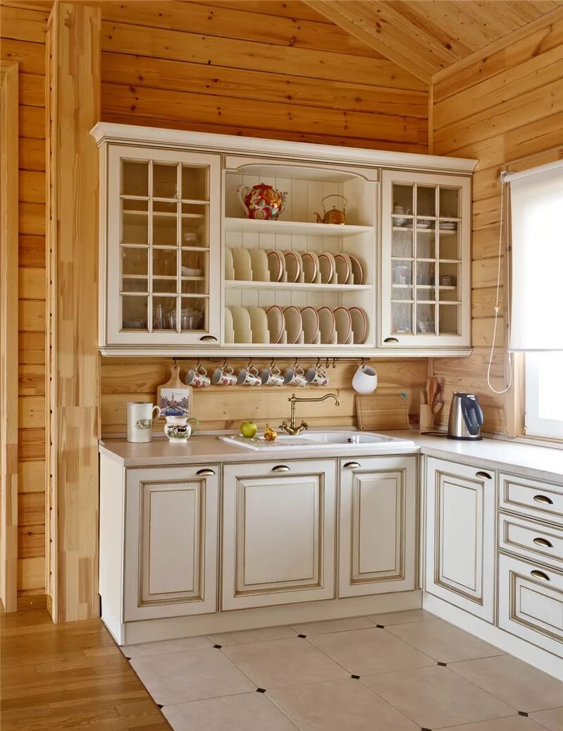 Кухонный гарнитур в деревянном доме фото Кухня для дачи недорого фото: найдено 87 изображений