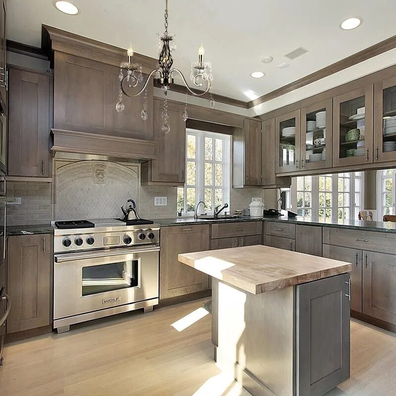 Кухонный гарнитур в доме дизайн Люстра Хрустальная 84164 AB/3 Е14 античная бронза