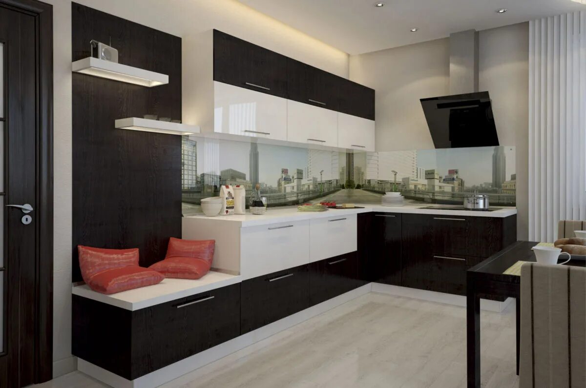 Кухонный гарнитур в гостиную фото Кухня Фаттура