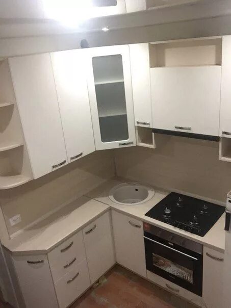 Кухонный гарнитур в хрущевку фото Фотографии ДИЗАЙН ХРУЩЕВКИ Небольшие кухни, Небольшое перемоделирование кухни, М