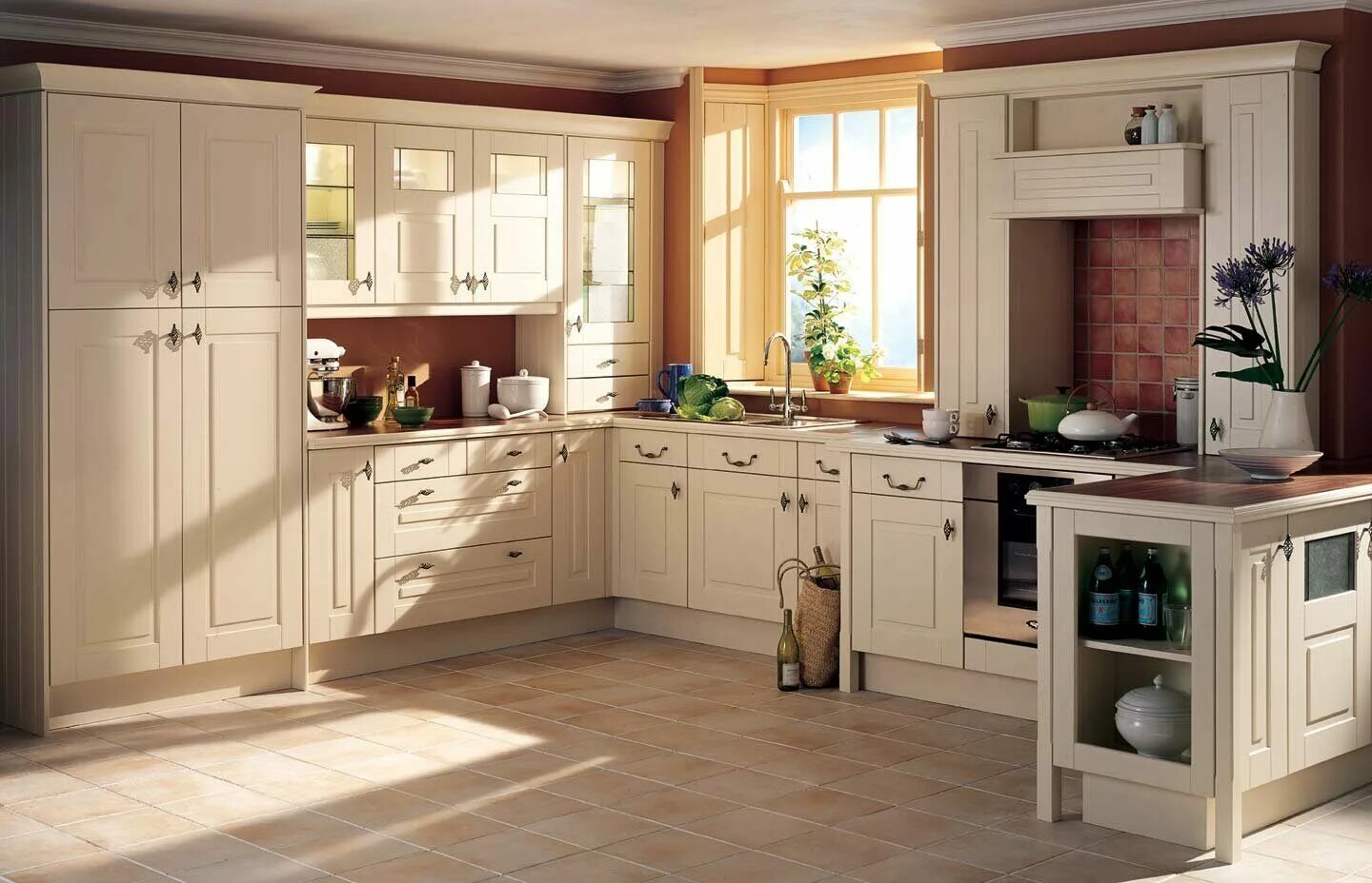 Кухонный гарнитур в интерьере кухни Кухонный гарнитур Корона купить по цене 548 830 руб. с профессиональной сборкой 