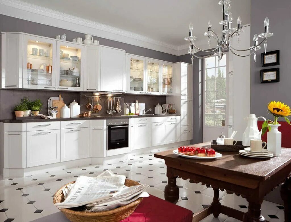 Кухонный гарнитур в интерьере кухни Кухня Кассиопея купить в интернет-магазине мебели по отличной цене, с доставкой