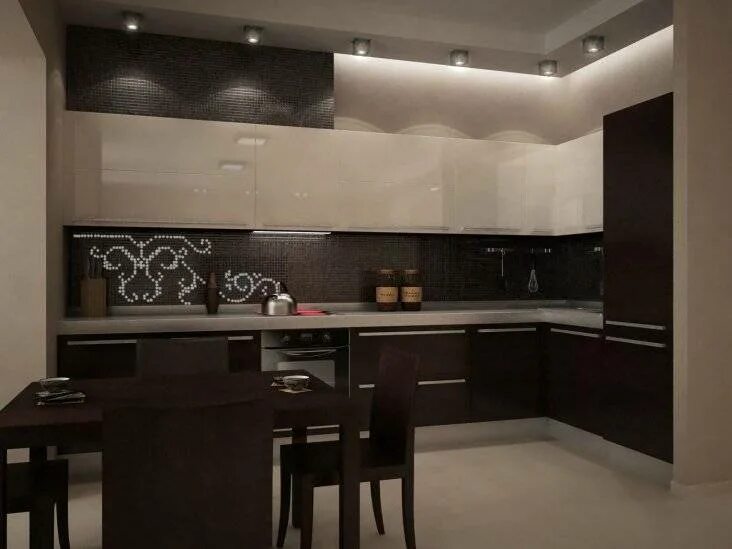 Кухонный гарнитур в коричневых тонах фото Компьютерный стол цвета венге (46 фото): узкие модели для компьютеров в черном г