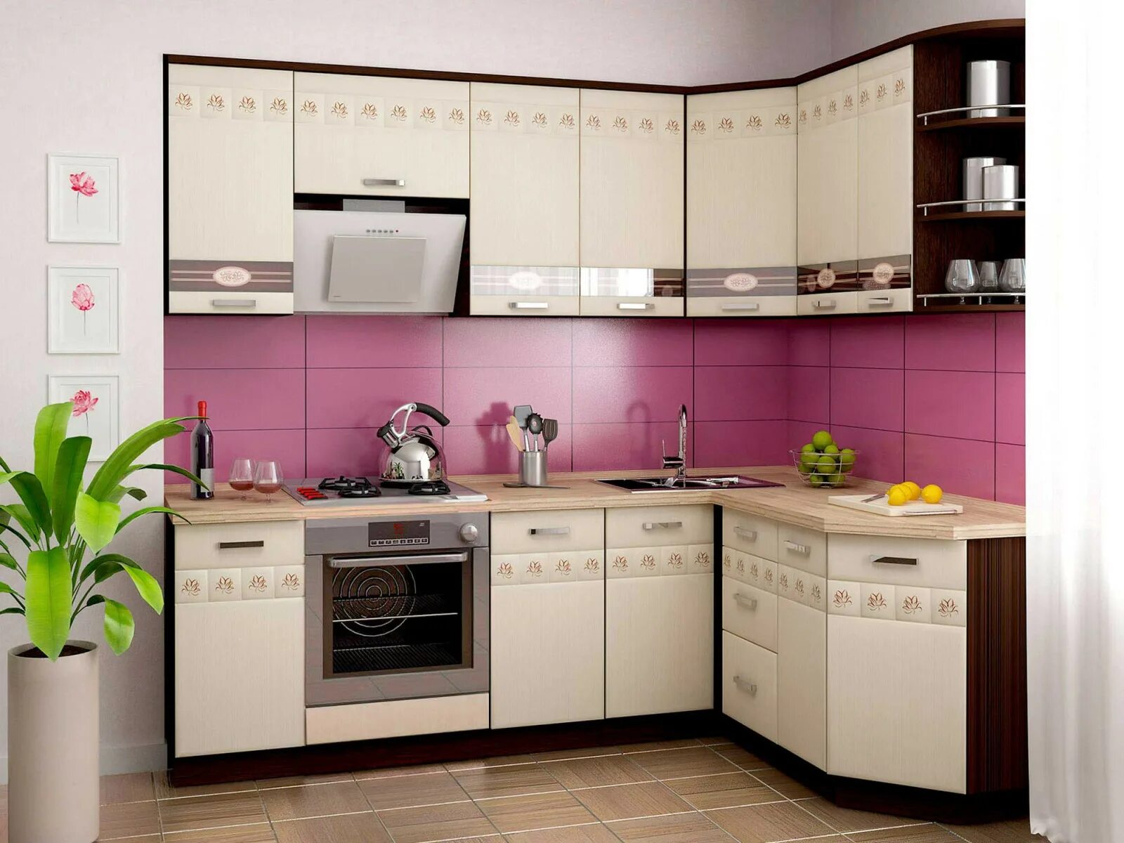 Кухонный гарнитур в костроме фото и цены Модульная кухня "Аврора" купить недорого в Екатеринбурге, фото, отзывы