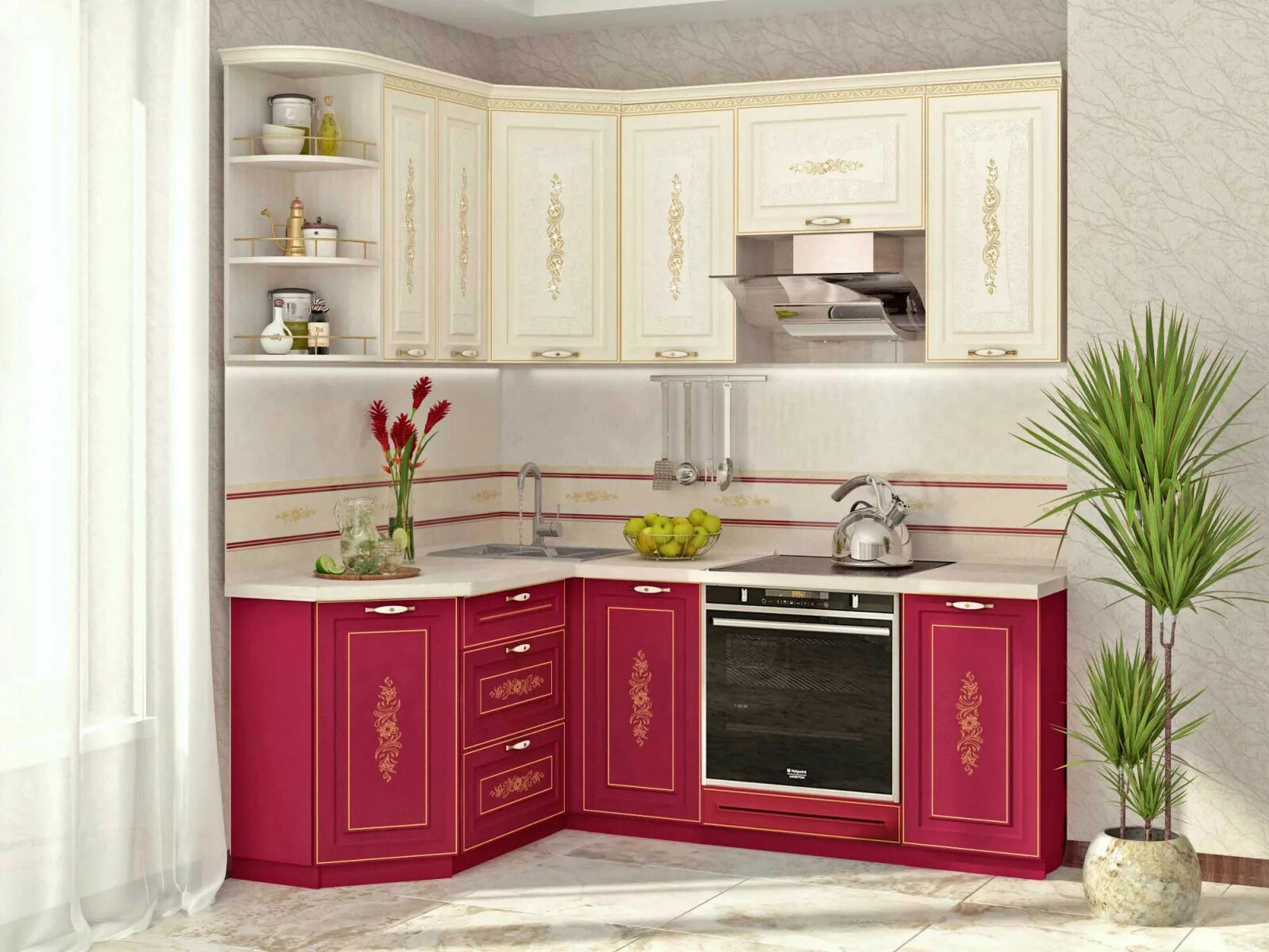 Кухонный гарнитур в костроме фото и цены Модульная кухня "Виктория" купить недорого в Екатеринбурге, фото, отзывы