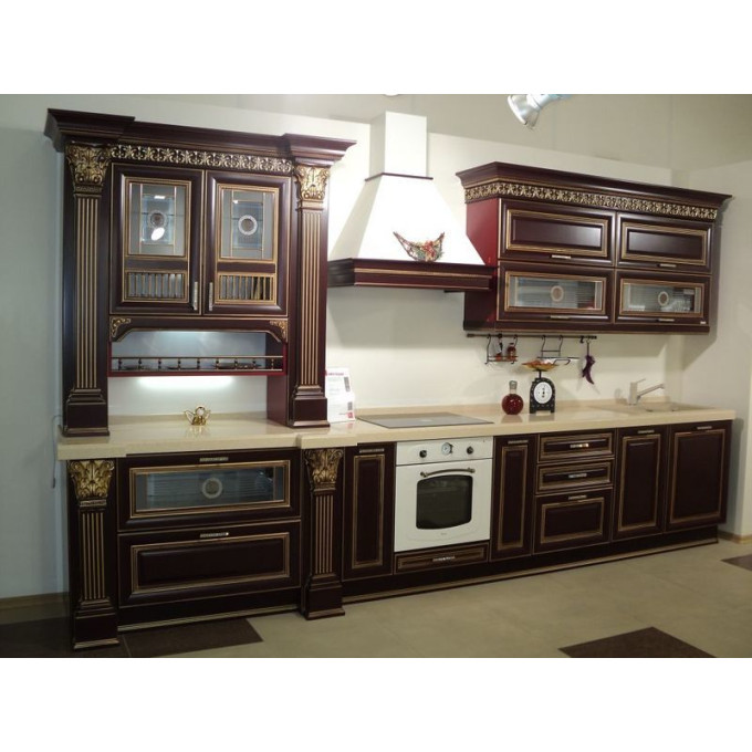 Кухонный гарнитур в махачкале фото Ника Доро бордовая