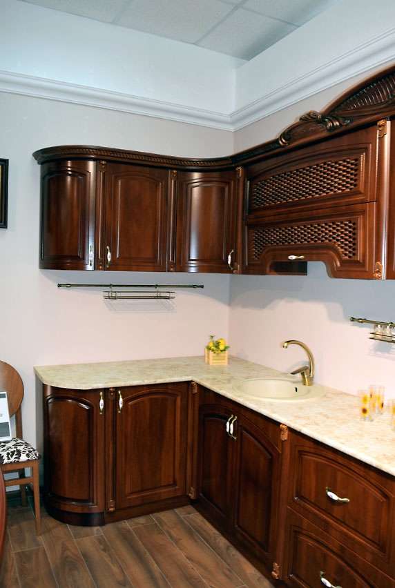 Кухонный гарнитур в нальчике фото и цены Кухня Мадлен угловая Караваджо - купить за 93379.0000 руб. в Москве по цене прои